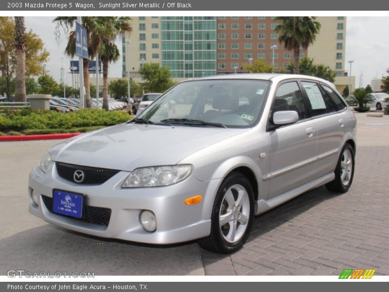 Sunlight Silver Metallic / Off Black 2003 Mazda Protege 5 Wagon