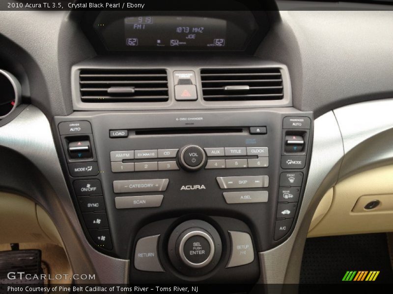 Crystal Black Pearl / Ebony 2010 Acura TL 3.5
