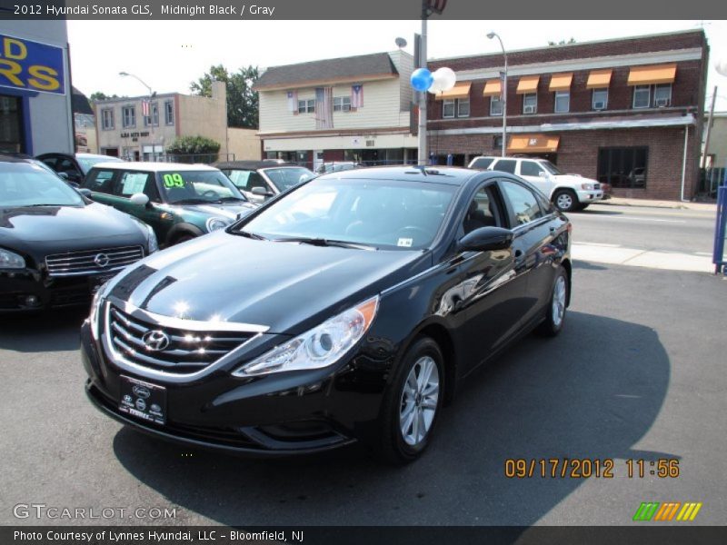 Midnight Black / Gray 2012 Hyundai Sonata GLS