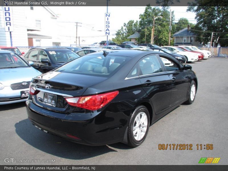 Midnight Black / Gray 2012 Hyundai Sonata GLS