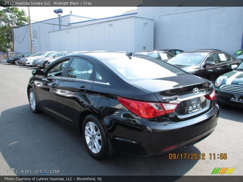 Midnight Black / Gray 2012 Hyundai Sonata GLS