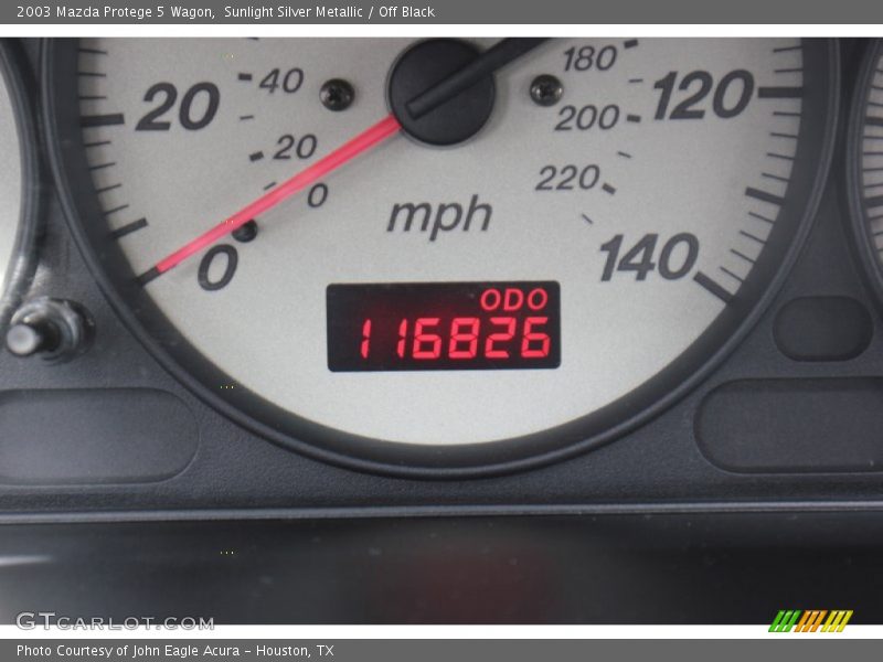 Sunlight Silver Metallic / Off Black 2003 Mazda Protege 5 Wagon