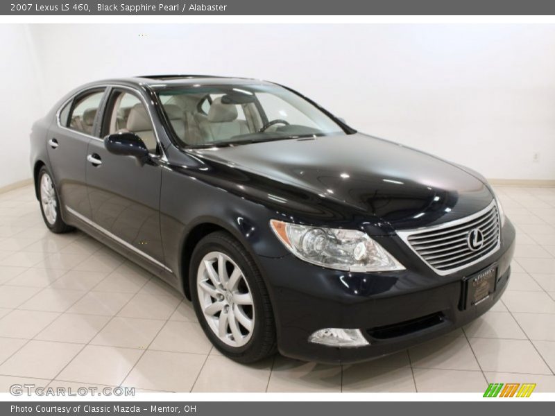 Black Sapphire Pearl / Alabaster 2007 Lexus LS 460