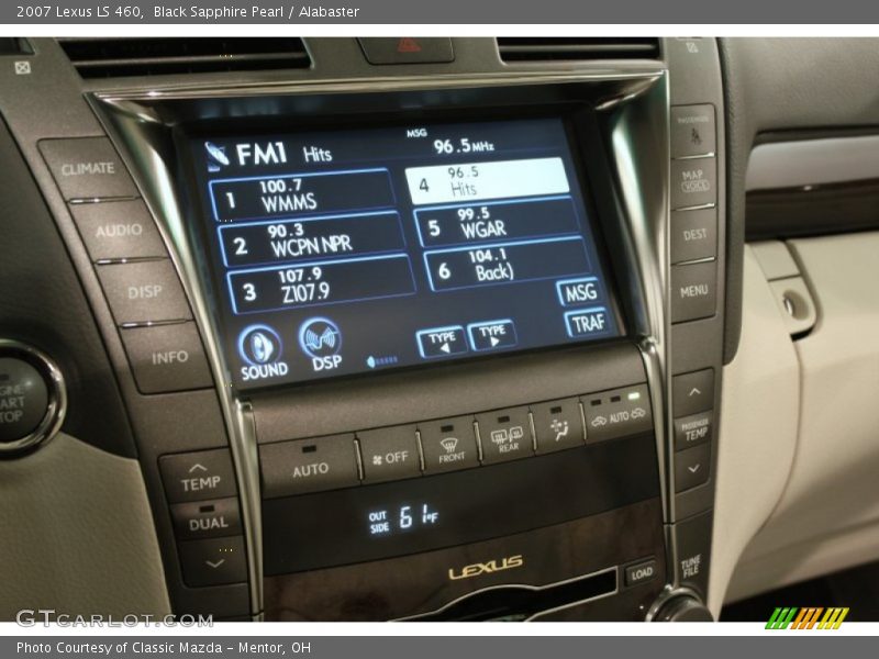 Black Sapphire Pearl / Alabaster 2007 Lexus LS 460