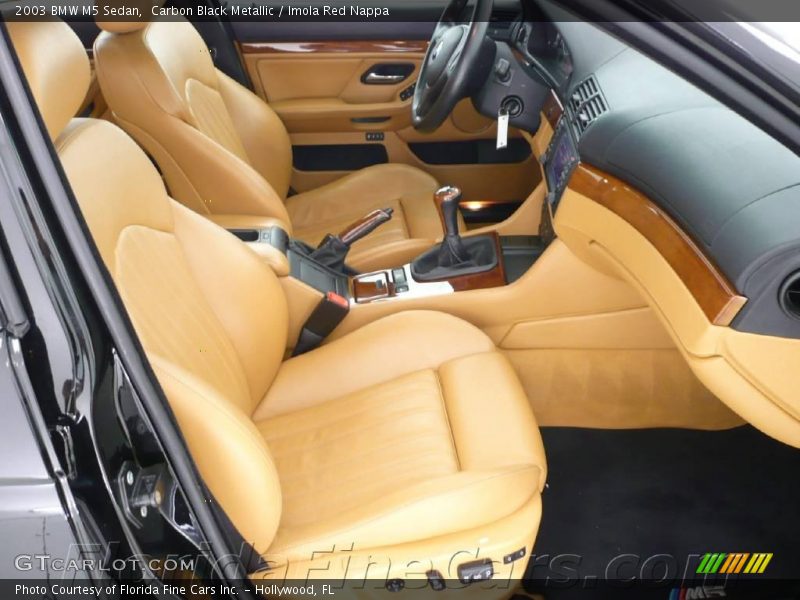 Carbon Black Metallic / Imola Red Nappa 2003 BMW M5 Sedan