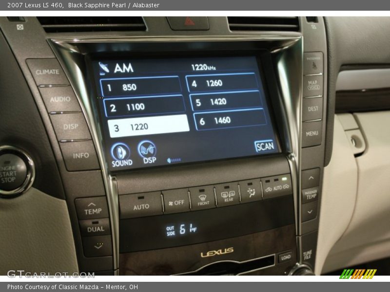 Black Sapphire Pearl / Alabaster 2007 Lexus LS 460