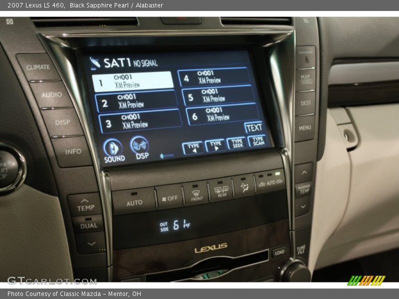 Black Sapphire Pearl / Alabaster 2007 Lexus LS 460