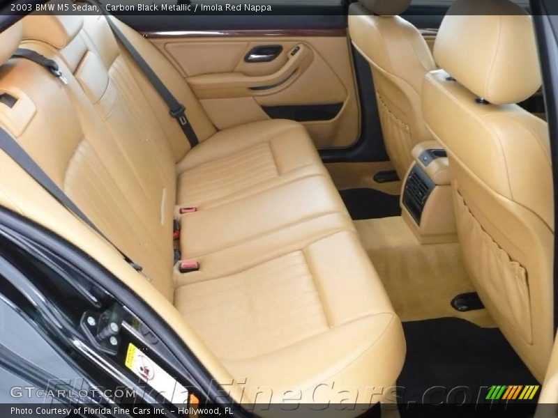 Carbon Black Metallic / Imola Red Nappa 2003 BMW M5 Sedan