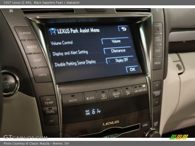 Black Sapphire Pearl / Alabaster 2007 Lexus LS 460