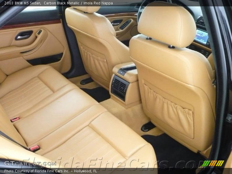 Carbon Black Metallic / Imola Red Nappa 2003 BMW M5 Sedan