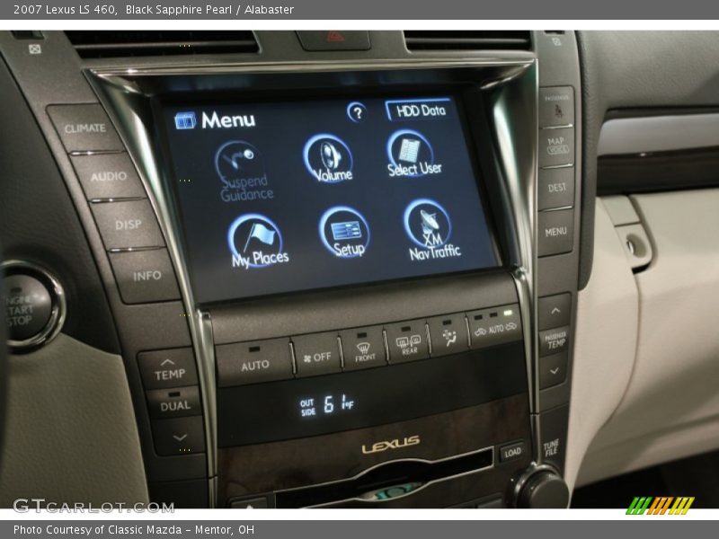 Black Sapphire Pearl / Alabaster 2007 Lexus LS 460