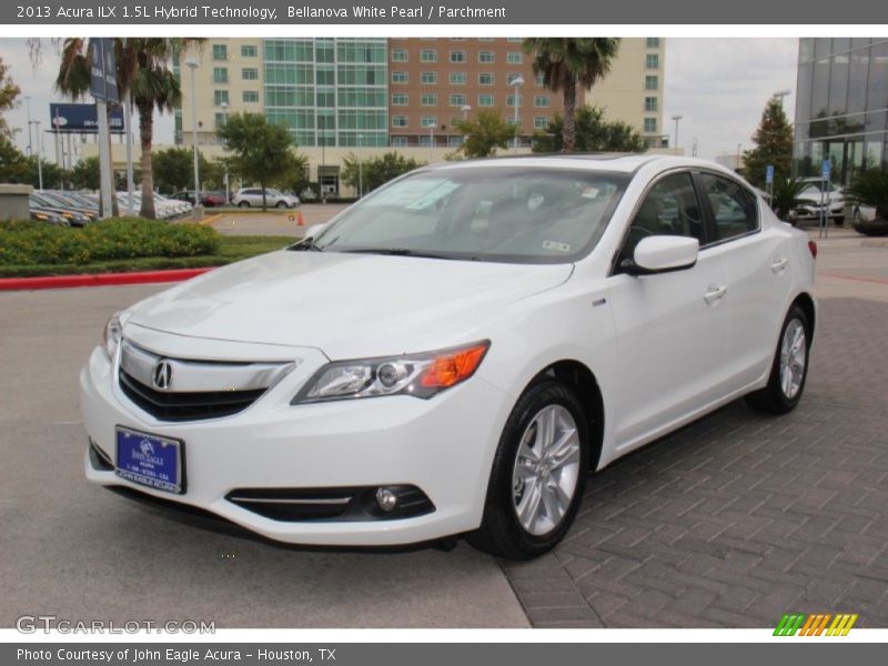 Bellanova White Pearl / Parchment 2013 Acura ILX 1.5L Hybrid Technology