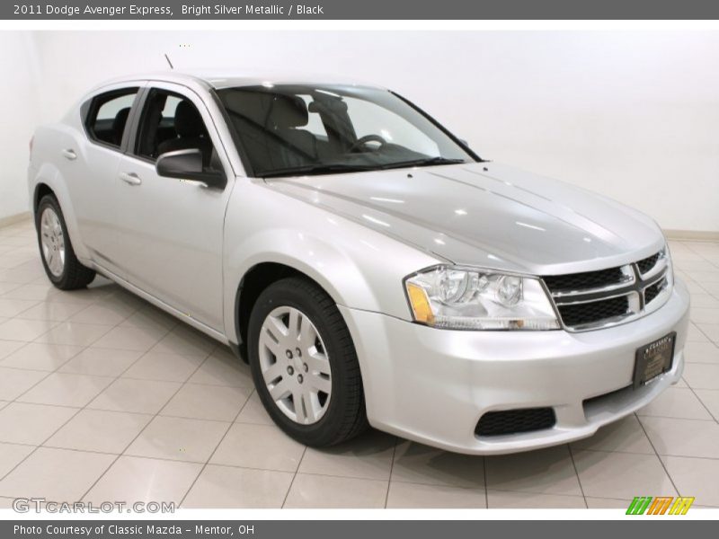 Bright Silver Metallic / Black 2011 Dodge Avenger Express