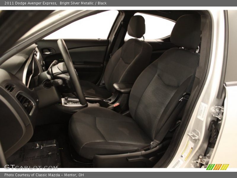 Bright Silver Metallic / Black 2011 Dodge Avenger Express