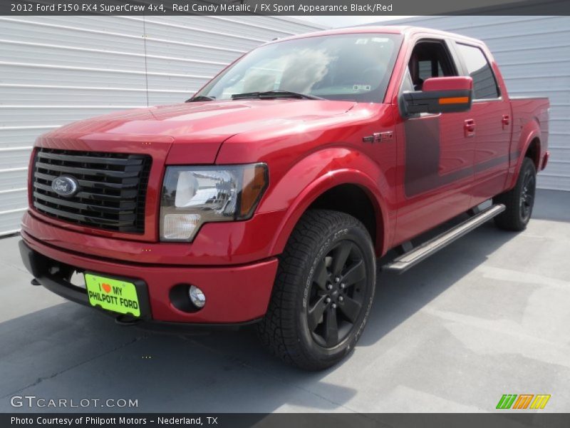 Red Candy Metallic / FX Sport Appearance Black/Red 2012 Ford F150 FX4 SuperCrew 4x4