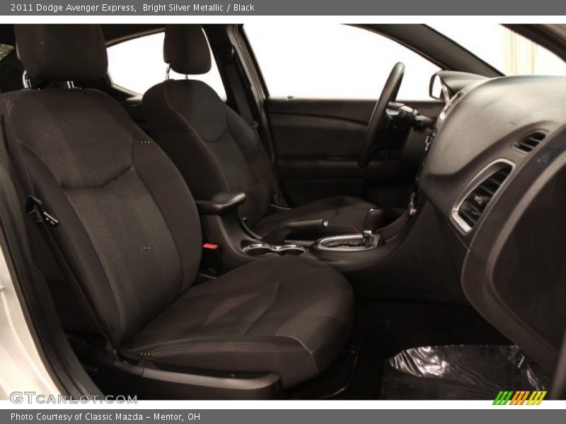 Bright Silver Metallic / Black 2011 Dodge Avenger Express