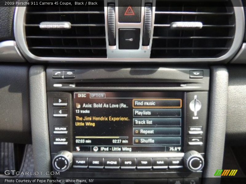 Controls of 2009 911 Carrera 4S Coupe