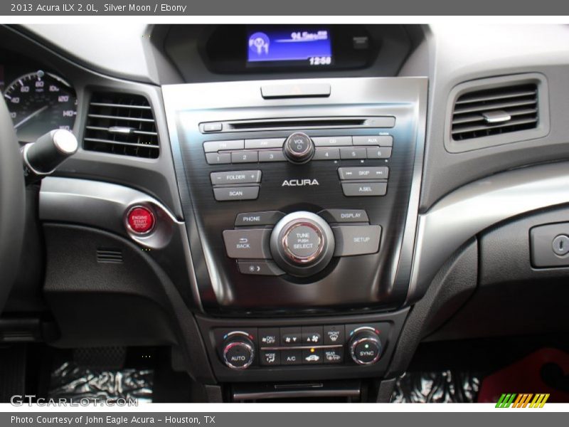 Controls of 2013 ILX 2.0L