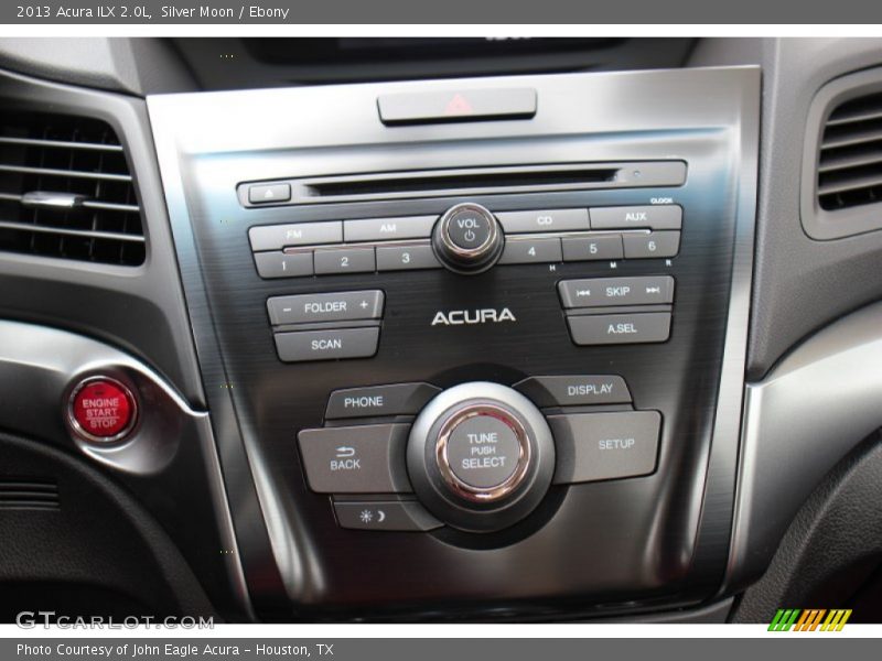 Controls of 2013 ILX 2.0L