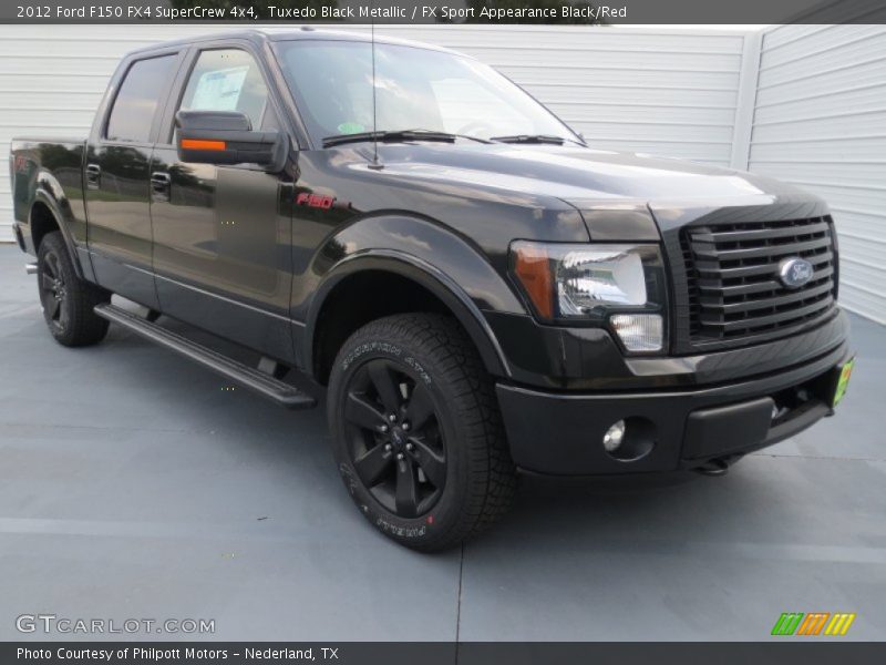 Tuxedo Black Metallic / FX Sport Appearance Black/Red 2012 Ford F150 FX4 SuperCrew 4x4