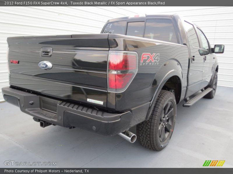 Tuxedo Black Metallic / FX Sport Appearance Black/Red 2012 Ford F150 FX4 SuperCrew 4x4