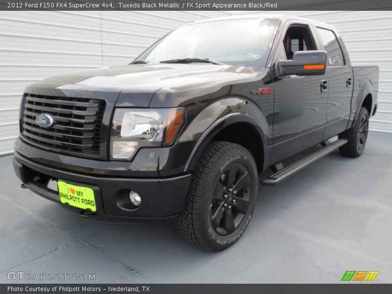 Tuxedo Black Metallic / FX Sport Appearance Black/Red 2012 Ford F150 FX4 SuperCrew 4x4