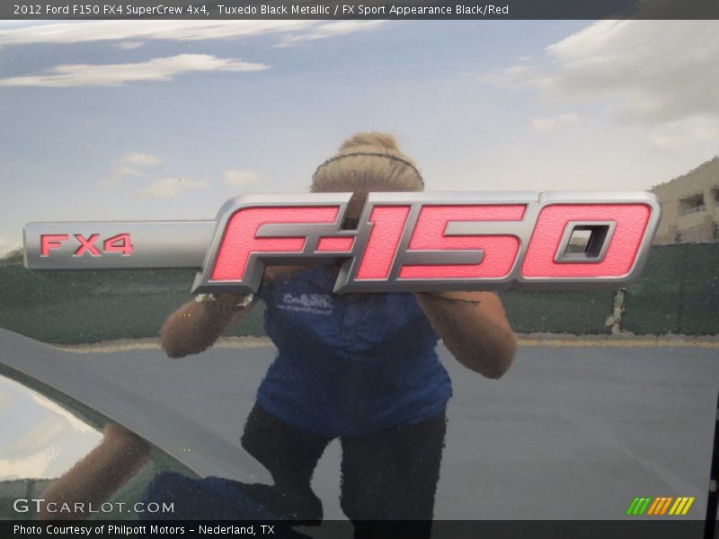 Tuxedo Black Metallic / FX Sport Appearance Black/Red 2012 Ford F150 FX4 SuperCrew 4x4