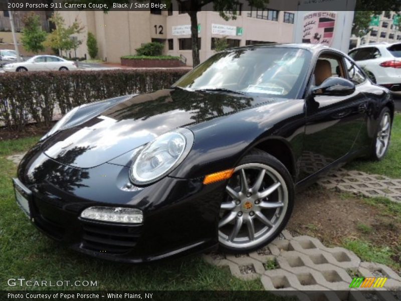 Black / Sand Beige 2009 Porsche 911 Carrera Coupe