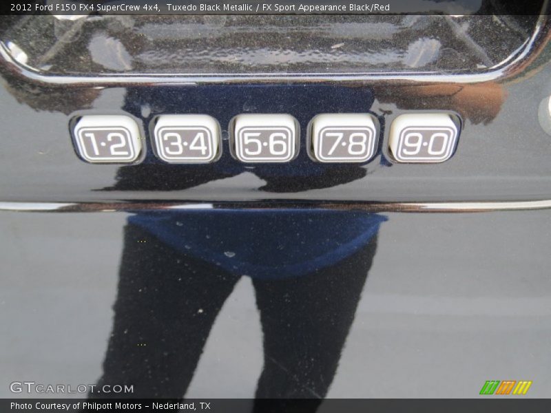 Tuxedo Black Metallic / FX Sport Appearance Black/Red 2012 Ford F150 FX4 SuperCrew 4x4