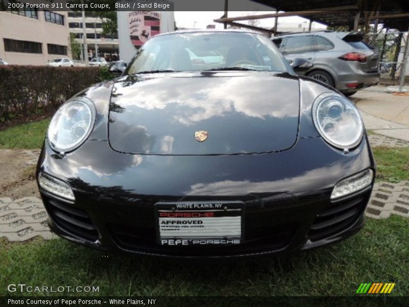 Black / Sand Beige 2009 Porsche 911 Carrera Coupe