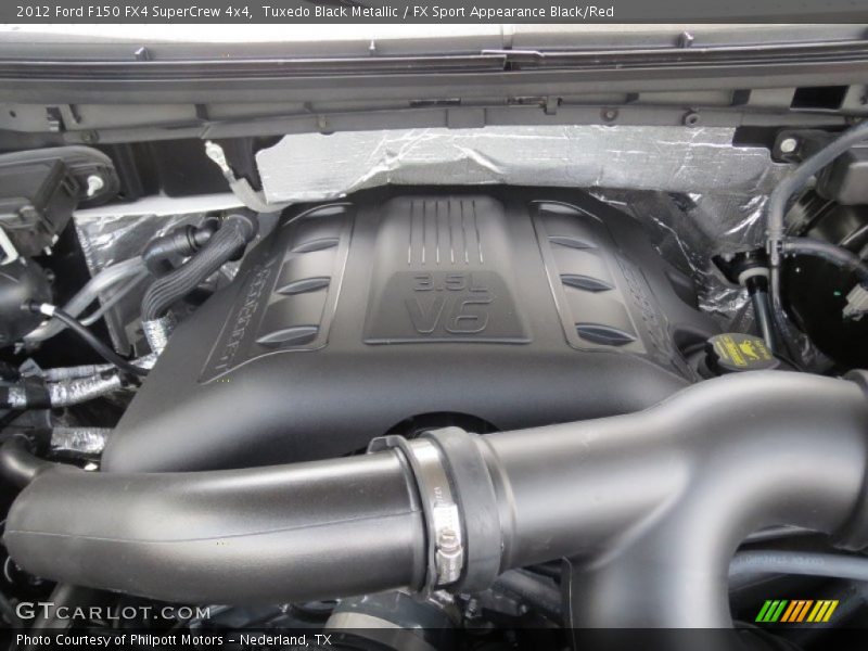 Tuxedo Black Metallic / FX Sport Appearance Black/Red 2012 Ford F150 FX4 SuperCrew 4x4