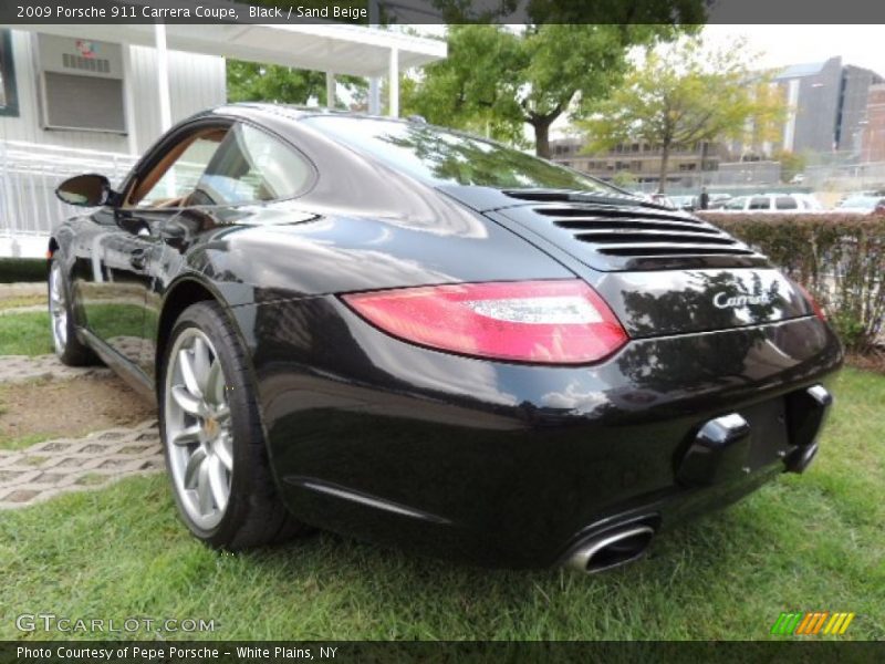 Black / Sand Beige 2009 Porsche 911 Carrera Coupe