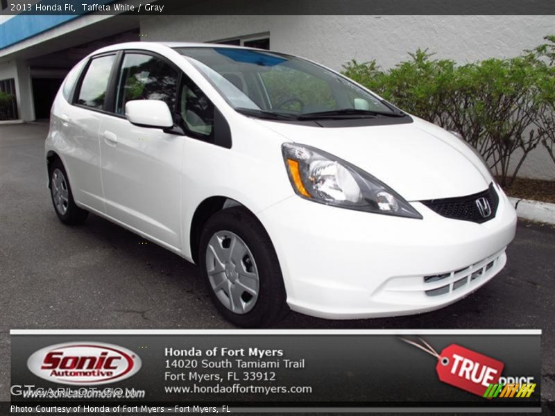 Taffeta White / Gray 2013 Honda Fit