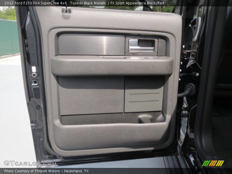 Tuxedo Black Metallic / FX Sport Appearance Black/Red 2012 Ford F150 FX4 SuperCrew 4x4