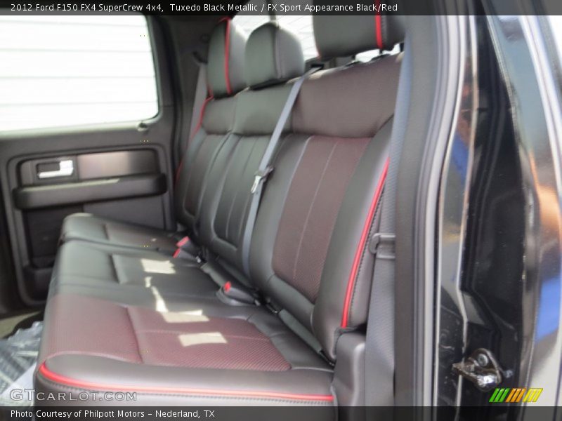 Tuxedo Black Metallic / FX Sport Appearance Black/Red 2012 Ford F150 FX4 SuperCrew 4x4