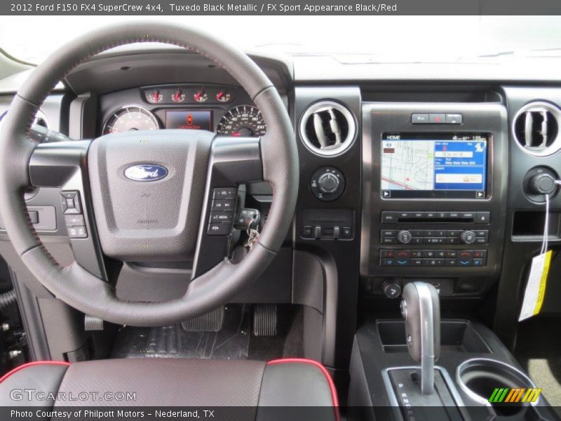Tuxedo Black Metallic / FX Sport Appearance Black/Red 2012 Ford F150 FX4 SuperCrew 4x4