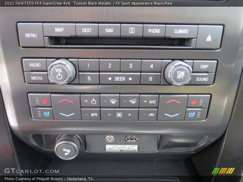 Tuxedo Black Metallic / FX Sport Appearance Black/Red 2012 Ford F150 FX4 SuperCrew 4x4