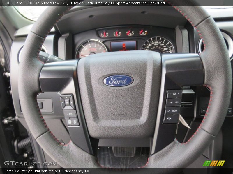 Tuxedo Black Metallic / FX Sport Appearance Black/Red 2012 Ford F150 FX4 SuperCrew 4x4