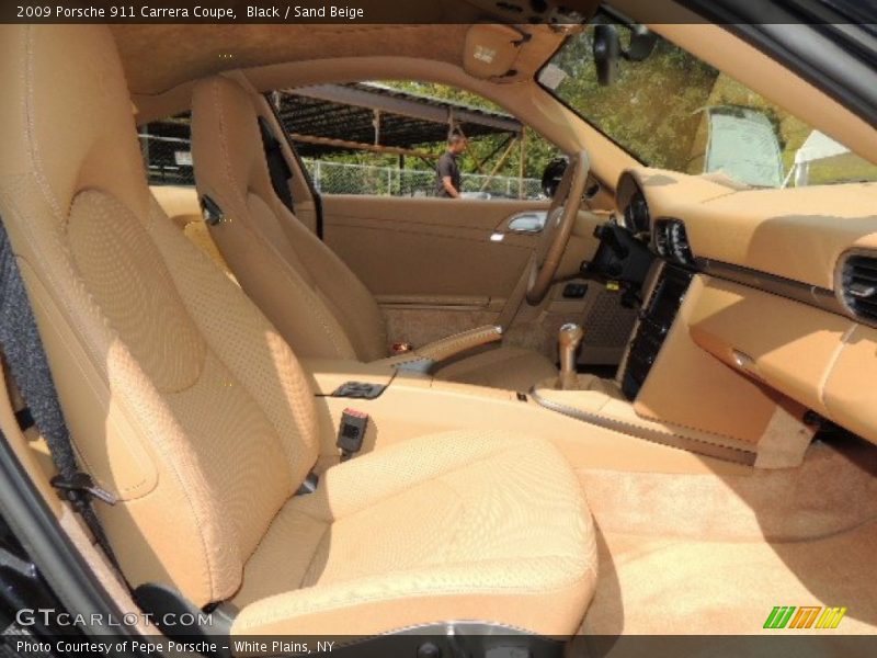 Black / Sand Beige 2009 Porsche 911 Carrera Coupe