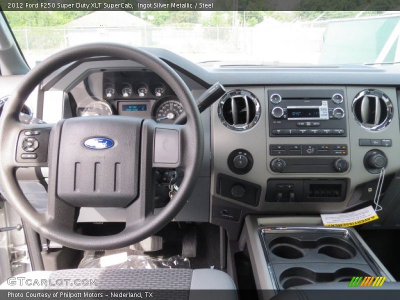 Ingot Silver Metallic / Steel 2012 Ford F250 Super Duty XLT SuperCab