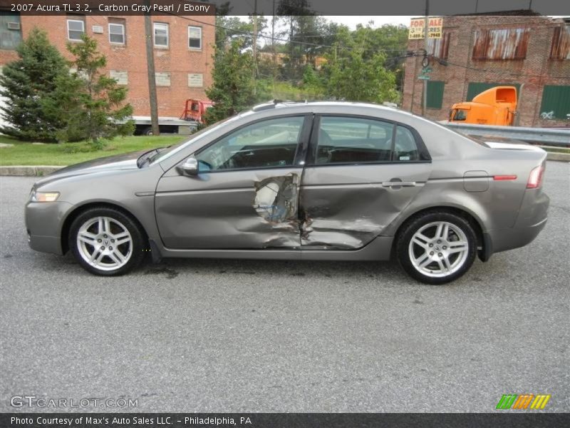 Carbon Gray Pearl / Ebony 2007 Acura TL 3.2
