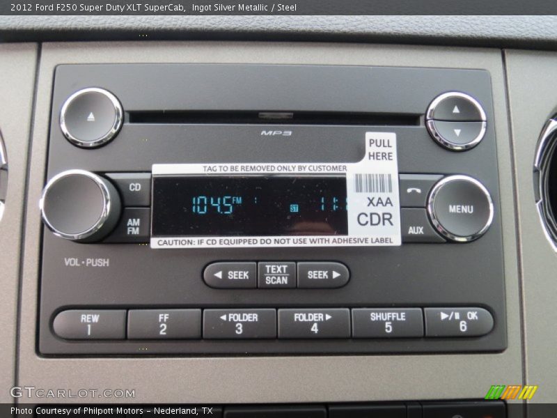 Audio System of 2012 F250 Super Duty XLT SuperCab