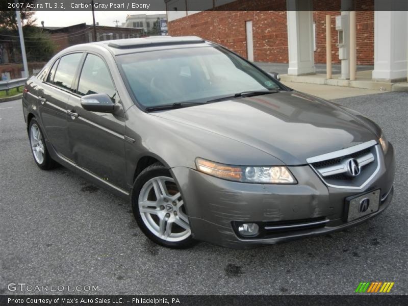 Carbon Gray Pearl / Ebony 2007 Acura TL 3.2