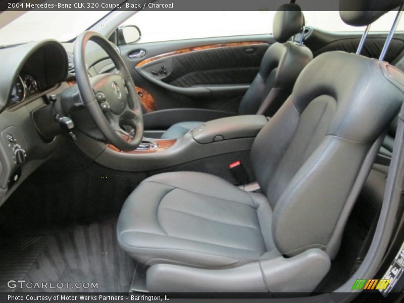 Black / Charcoal 2004 Mercedes-Benz CLK 320 Coupe