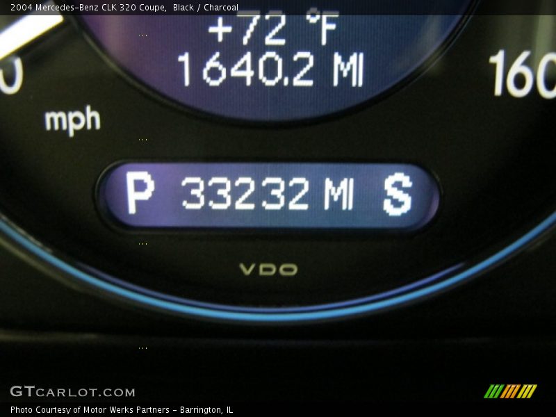 Black / Charcoal 2004 Mercedes-Benz CLK 320 Coupe
