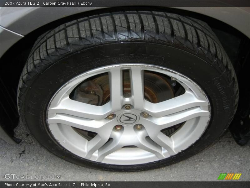 Carbon Gray Pearl / Ebony 2007 Acura TL 3.2