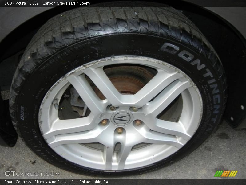 Carbon Gray Pearl / Ebony 2007 Acura TL 3.2