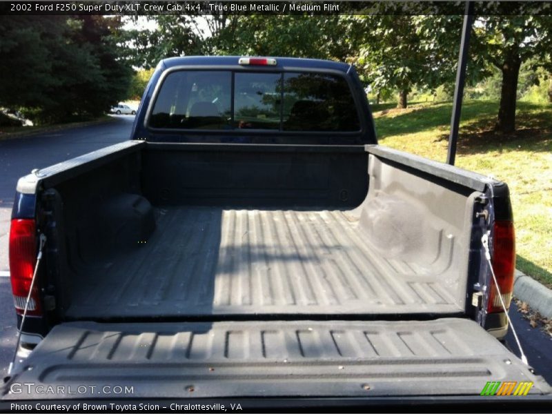 True Blue Metallic / Medium Flint 2002 Ford F250 Super Duty XLT Crew Cab 4x4