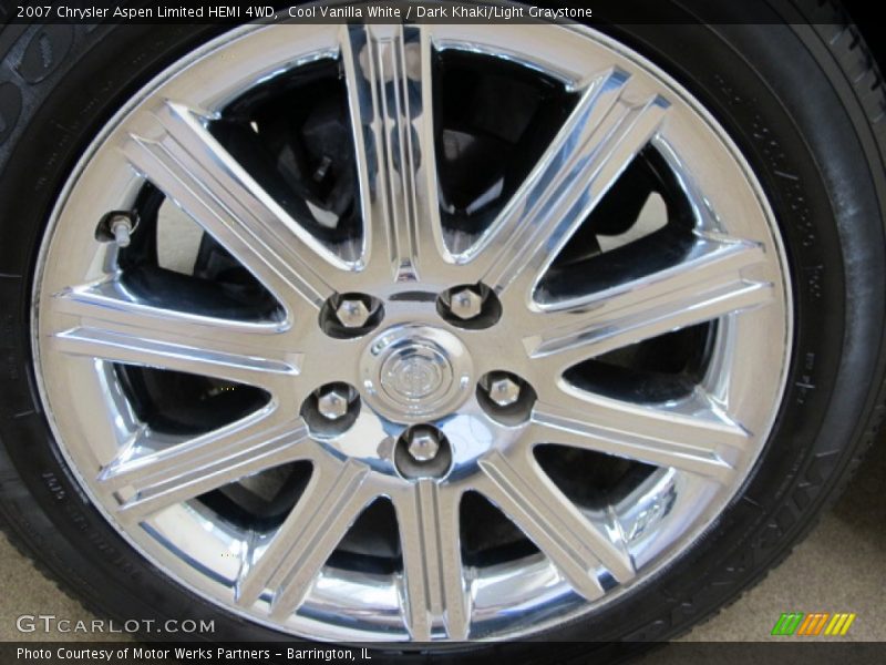 Cool Vanilla White / Dark Khaki/Light Graystone 2007 Chrysler Aspen Limited HEMI 4WD
