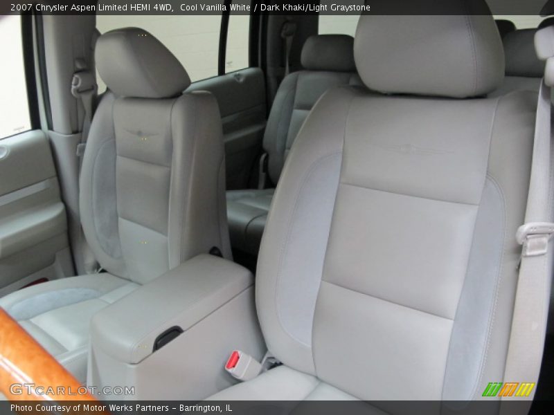 Cool Vanilla White / Dark Khaki/Light Graystone 2007 Chrysler Aspen Limited HEMI 4WD